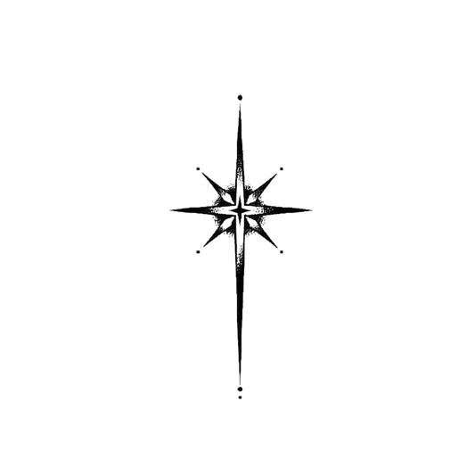 tatouage temporaire étoile du nord