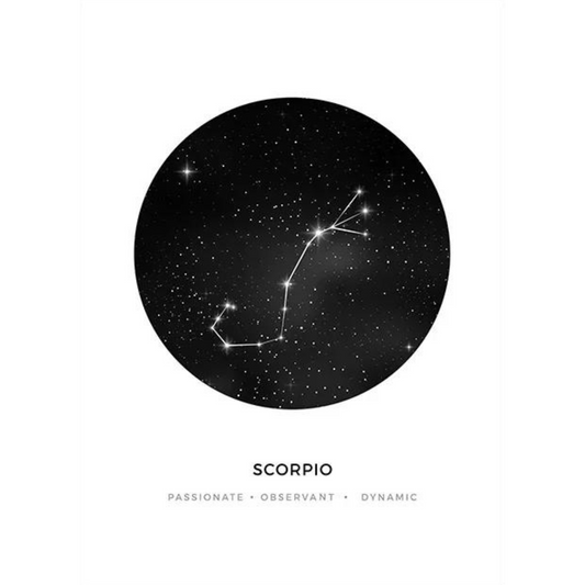 affiche astrologie scorpion