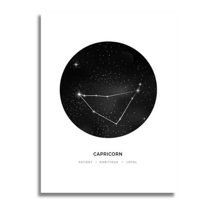 Affiche astrologie Capricorne