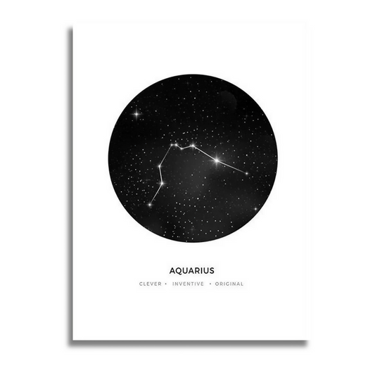 Affiche astrologie Verseau