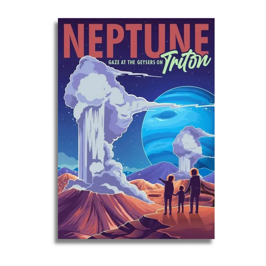 Affiche Neptune vintage