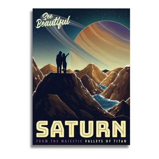 Affiche Saturne  Vintage